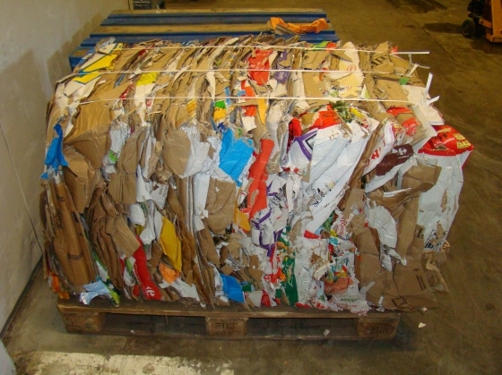 Karton baal verwerken